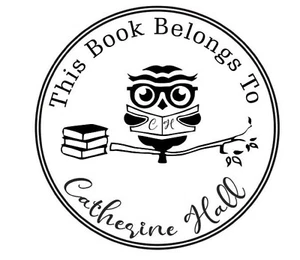 Custom self Ink Stamp-This Book Belongs To- Custom Round Self Ink Name Stamp - Picture 1 of 1