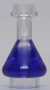 Lego Minifigura Utensilio Botella Erlenmeyer Frasco Trans Púrpura Oscuro Fluido - Imagen 1 de 1
