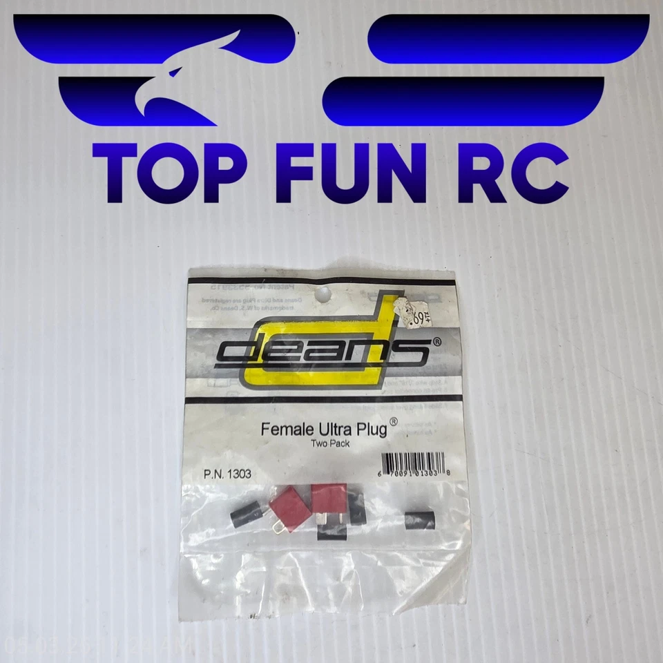 Deans RC #1303 Female Ultra Plugs (2)  - Image 1 of 1