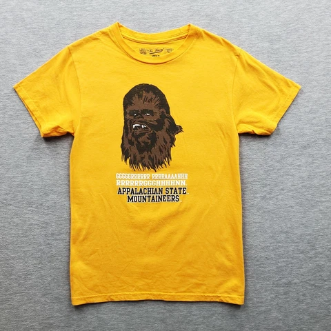 Appalachian St Mountaineers The Victory Star Wars Chewbacca S Yellow S/S T shirt Cover