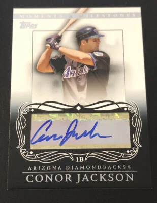 2007 Topps моменты и вехи КОНОР ДЖЕКСОН автограф! DIAMONDBACKS - Изображение 1 из 2