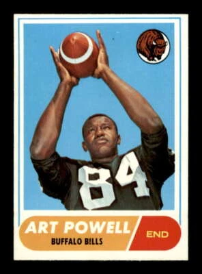 1968 Topps #71 Art Powell EXMT/EXMT+ Bills 563049 - Image 1 of 2