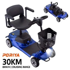 Portable Electric Mobility Scooter Motorised Power Folding Armrest Free Flip AU - Picture 1 of 12