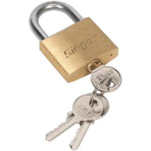 Siegen Brass Padlock 40mm Standard - Picture 1 of 3