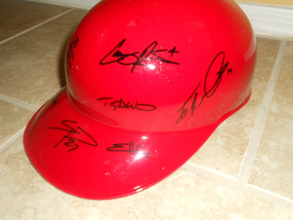 Casco firmado Springfield 2007 Cardenales de San Luis x10 Colby Rasmus PSA garantizado Foto 1 de 4