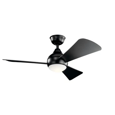 Kichler 330151 Sola 44" 3 Blade LED Indoor / Outdoor Ceiling Fan - Black - Image 1 of 4