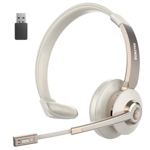 Wireless Headset, Bluetooth Headphones with Microphone Noise Canceling & Mute... - Picture 1 of 7