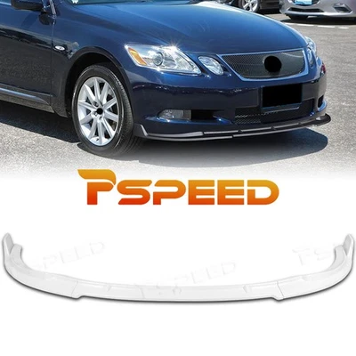 Painted White Front Bumper Spoiler Lip For Lexus GS300 GS350 2006-2007 STP-Style - Imagem 1 de 4
