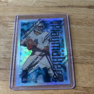 1996 Topps Finest - Jim Harbaugh #165 Refractor - Image 1 of 2