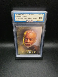 Geordi La Forge 2023 Star Trek Picard Promo - Graded 10+ [FCGS] PRESTINE - Picture 1 of 2