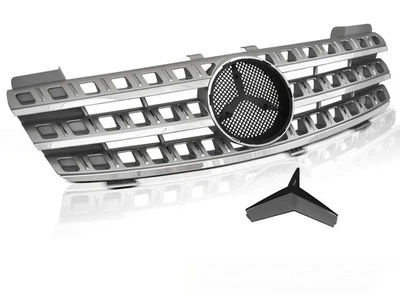 front grill for MERCEDES W164 2005 2006 2007 2008 SILVER chrome - Image 1 of 4