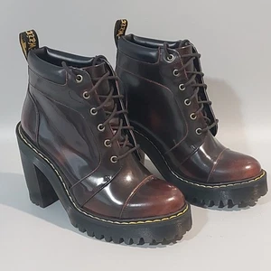 Stivaletti da combattimento Dr. Martens Averil in pelle con tacco grosso e pizzo taglia EU36/US5 - Foto 1 di 13
