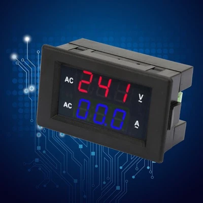 (rot Blau)Amperemeter 0-50 A LED Digital Voltmeter AC 100 V ~ 300 V Elektrische - Bild 1 von 4
