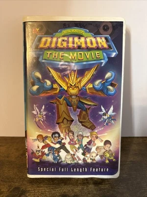 Digimon Digital Monsters The Movie VHS 2001 Special Full Length Feature - Image 1 of 4