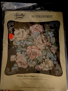Candamar ~ Something Special ~ “Antique Roses Pillow” NEEDLEPOINT KIT ~ #30626 - Picture 1 of 4
