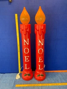 General Foam Plastic Noel Candle Blow Mold Yard Décor - Picture 1 of 6
