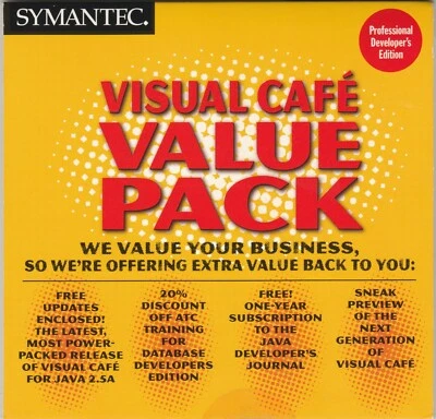 Symantec Visual Cafe Value Pack for Professional Developer's Edition ~ CD-ROM - Image 1 of 2