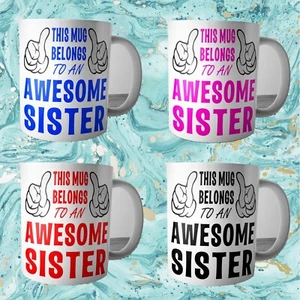 This Mug Belongs To Awesome Sister Personalised Mug - Picture 1 of 5