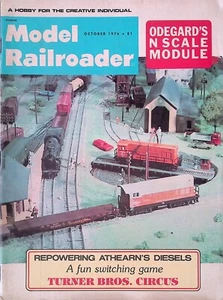 MODEL RAILROADER Magazine October 1976 Repowering Athearn's Diesels - Picture 1 of 2