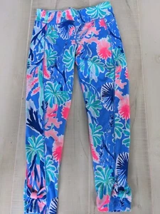 Lilly Pulitzer Luxletic Multicolor Melody Leggings Girls Size Large (8-10)  - Picture 1 of 8