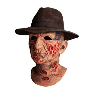 A NIGHTMARE ON ELM STREET - FREDDY KRUEGER SPRINGWOOD SLASHER Latex Mask W / Hat - Picture 1 of 3
