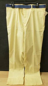 New Old Stock McGregor Mens Dress Pants 36x34, Yellow - Picture 1 of 8