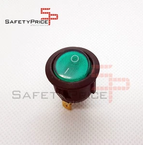 Interruptor ON OFF con luz VERDE Redondo 20mm SPST 220v 6A SP REF1046 - Imagen 1 de 1
