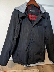 Big Boys Size 18 Members Only Black Jacket with Red Flannel Lining NWT - Picture 1 of 4