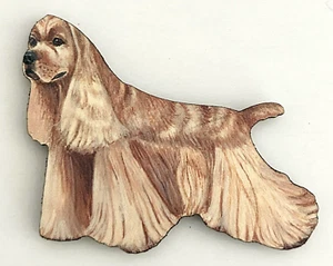 Cocker Spaniel Fridge Magnet ~ By Chuck Brown ~ Full Body View - Picture 1 of 3