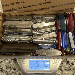 5+ LBS TSA Confiscated Pocket Knives UTILITY Multi Tools BULK LOT ~FLAT SHIPPING - Picture 1 of 6