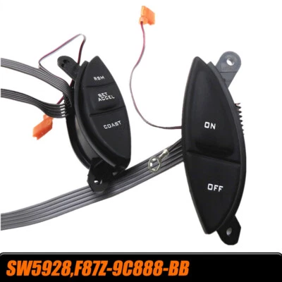 1 Pair For Mercury Mountaineer 1998-1999 2000 2001 Steering Wheel Control Switch - Image 1 of 4