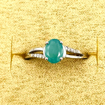 D'joy Grandidierite and White Zircon 925 STS NWT Split Shank NWT Original Box - Image 1 of 4