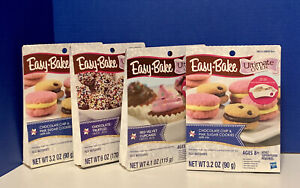 Easy-Bake Ultimate Oven DESSERTS 4 Hasbro Refill Mixes Cookies Truffles Cupcakes