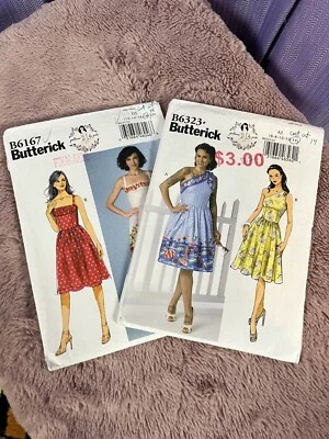2 Vintage Butterick Dress Patterns - CUT - Image 1 of 3