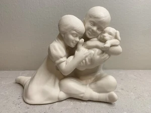 Hansen Classics Porcelain Figurines Heads Or Tails 1993 Statue LDS VTG Florence - Picture 1 of 10
