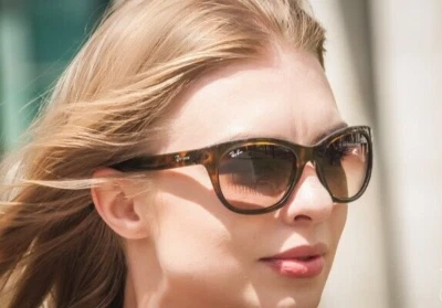 RAY BAN tortoise POLARIZED brown gradient RB4216 710/T5 56 sunglasses NEW IN BOX - Image 1 of 4