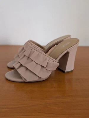 Michael Kors Pink Mules Sandal Size 8.5 - EU 39 - Imagen 1 de 4