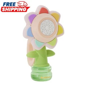 Sunflower Shaped Garden Bubble Machine with RGB Light for Summer Outdoor Play - Picture 1 of 12
