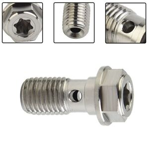 For Honda For  YMH  Stainless Steel Bolt M10x1.25 Pitch27.3mm Thread  .