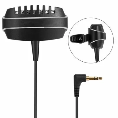Clip-on Mini Recording Mic 3.5mm Lavalier Lapel Microphone for Cell Phone Laptop - Image 1 of 4