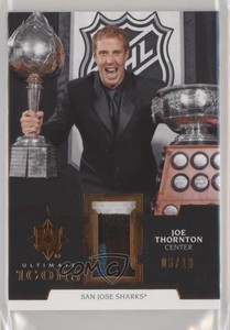 2019-20 Ultimate Collection Icons Jersey Copper /10 Joe Thornton Tier 1 Patch