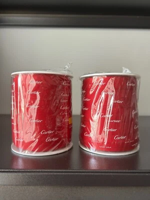 Cinta de seda genuina Cartier de algodón rojo envoltura de regalo 1,5 cm * 100 m / CRAVM00252 Foto 1 de 4