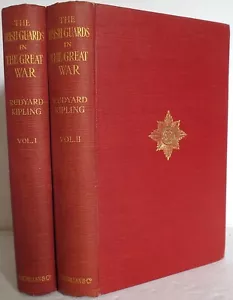 The Irish Guards in the Great War. Rudyard Kipling, 2 vol set, London 1923 - Picture 1 of 5