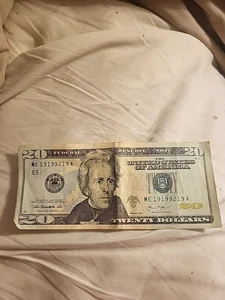 Fancy $20 Bill With 4 of A Kind And Trinary Serial Number - Picture 1 of 3