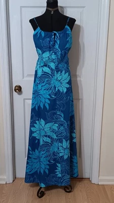 Vestido hawaiano años 70 de Kalalani Fashions Honolulu talla pequeña Foto 1 de 3