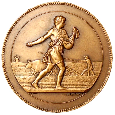 France Third Republic 1870-1940 Medal concours Agricole Departement de la Mayenn - Image 1 of 2