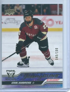 Erin Ambrose UD Exclusives Young Guns /100 2024 UD PWHL First Edition - Picture 1 of 2