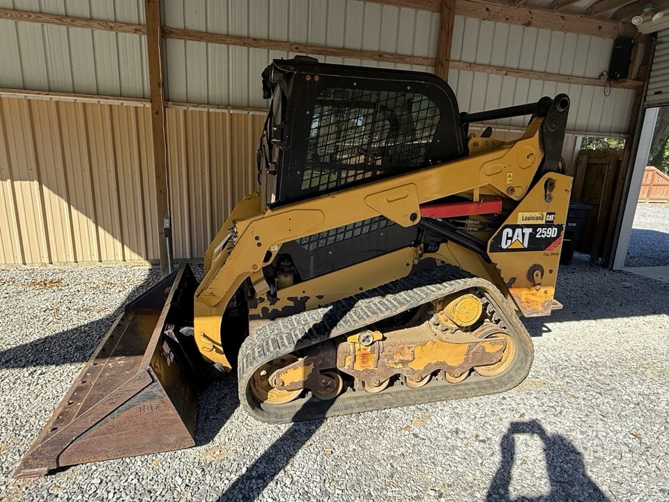 2017 Caterpillar 259D Enclosed Cab Compact Track Skid Steer Loader 74Hp Used - Image 1 of 4