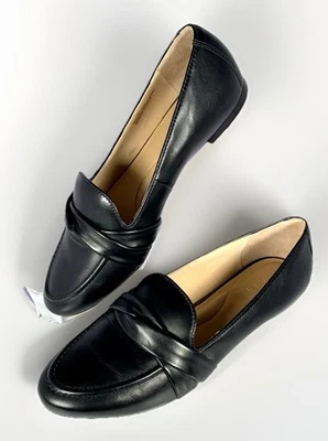 Talbots Mujer Ryan Twist Cuero Suave Mocasines Negro Zapatos de Carrera Brasil, 8M NUEVO Foto 1 de 4