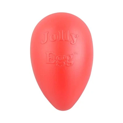 Jolly Pets Jolly Egg Dog Toy Medium 8 Inch Red Floats Fun for Dogs Up to 40 lbs - Image 1 of 4